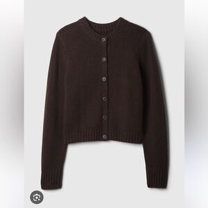Brown cashsoft cardigan from Gap